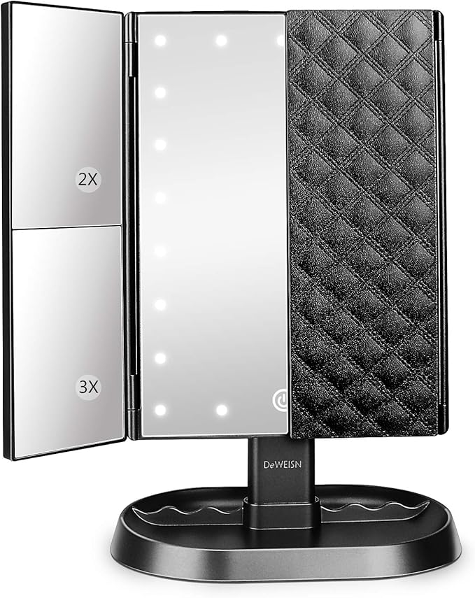 DeWeisn tri fold lighted mirror